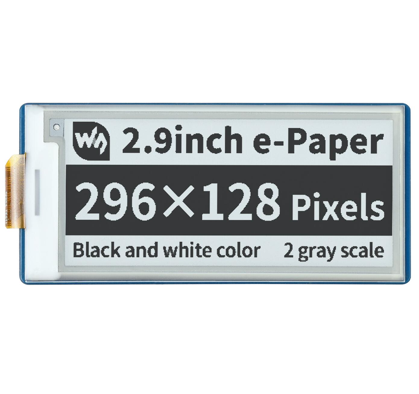 Display Epaper 2.9 - Waveshare Pico-ePaper-2.9, Modulo Display E-Paper E-Ink