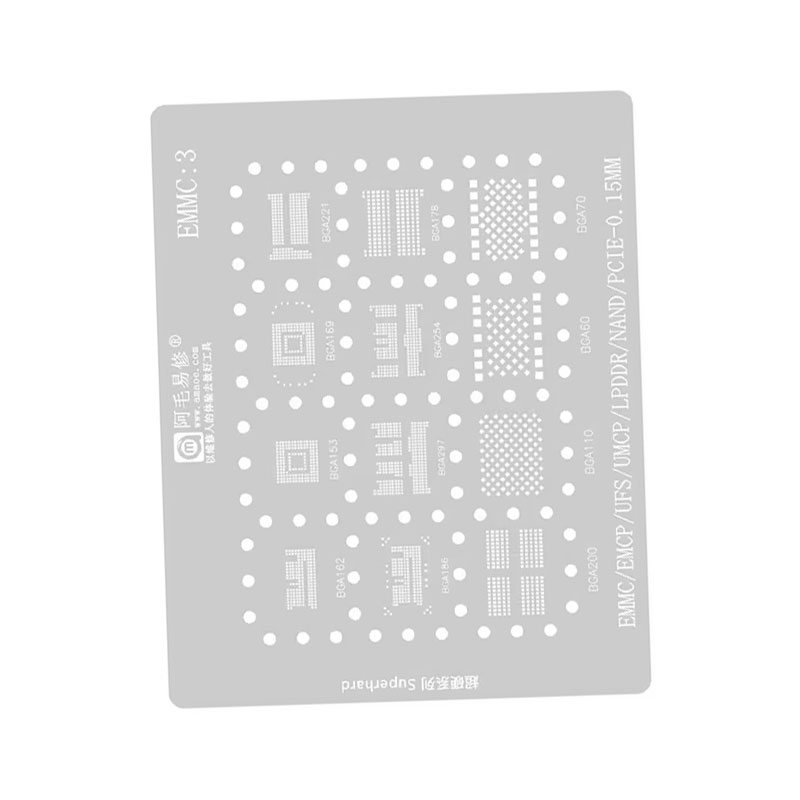 AMAOE EMMC3 BGA Reballing Sten - Tasmota Flash Tool recensione e prezzo
