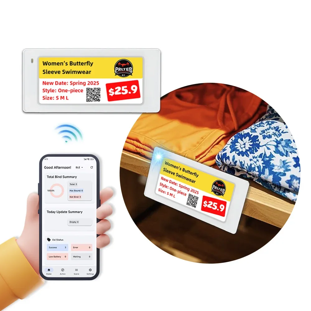 Cartellino del prezzo digitale - Display Epaper 2.9 recensione e prezzo
